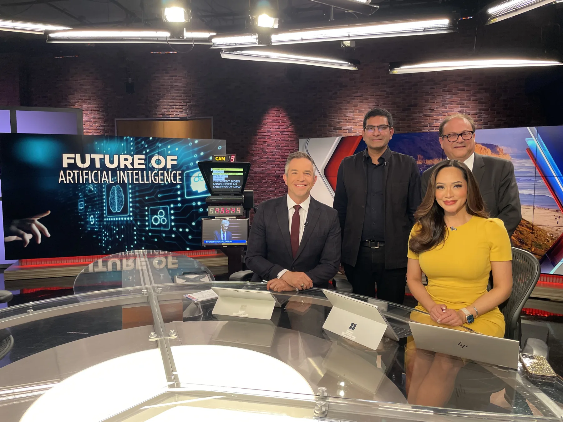 Kashyap Kompella discussing AI regulation and the future of jobs on American TV