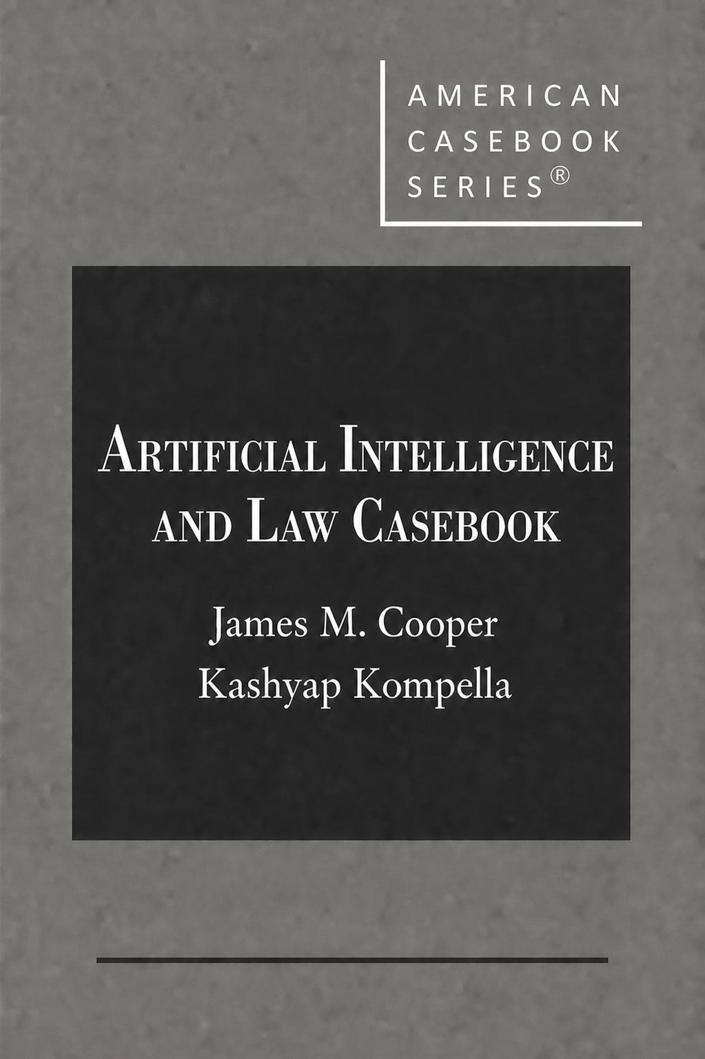 Cover of Artificial Intelligence and Law Casebook